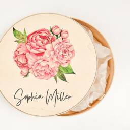 Personalized Baby Memory Box With Flowers Keepsake Gift - thumbnail 2