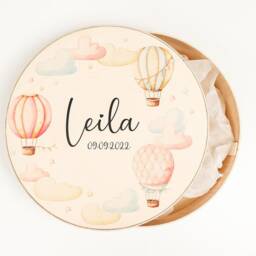 Personalized Baby Memory Box With Flowers Keepsake Gift - thumbnail 3