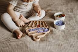 Capcake Tree Sensory Tray - Handcrafted Beech Wood 30x20 cm Multi-Sensory Play