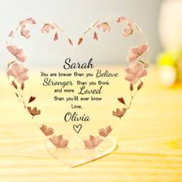 Personalised Special Friend Gift, Friendship Thank You Gifts For Friends, Gifts, Best Frame, Flower Themed - thumbnail 3