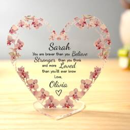 Personalised Special Friend Gift, Friendship Thank You Gifts For Friends, Gifts, Best Frame, Flower Themed - thumbnail 2