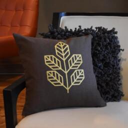 Walnut Leaf - Throw Pillow, Decorative Accent Pillow 18 - thumbnail 3