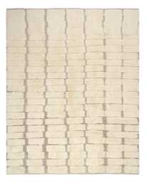 Moroccan Handmade Beige Berber Rug - thumbnail 1