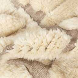 Moroccan Handmade Beige Berber Rug - thumbnail 4