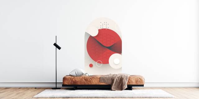 Japanese Arch Wall Decal , Removable Peel & Stick Decor - Thevinylcreations - image 1