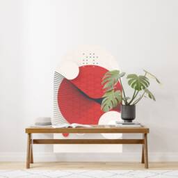 Japanese Arch Wall Decal , Removable Peel & Stick Decor - Thevinylcreations - thumbnail 2