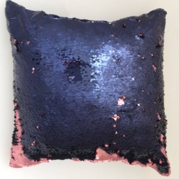 Mermaid Pillow, Pink Reversible Navy Pillow Cover, Throw Home Decor, Decorative Teens, Furnishing, And - thumbnail 2