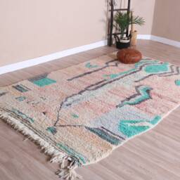 Authentic Boujaad Rug, Soft Moroccan Rug 5x8 Ft - thumbnail 3