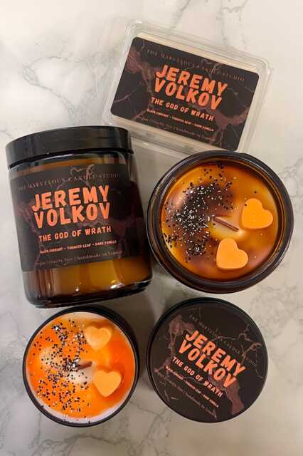 Jeremy Volkov Candle - Legacy Of Gods Series By Rina Kent God Of Wrath Dark Romance Booktok Merch Bookish Gift - image 1