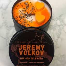 Jeremy Volkov Candle - Legacy Of Gods Series By Rina Kent God Of Wrath Dark Romance Booktok Merch Bookish Gift - thumbnail 3