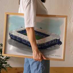 King Power Stadium Art Print, Leicester Football Club Gift - thumbnail 3