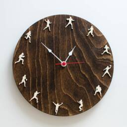 American Football Clock Rugby Wall Sport Decor, Father's Day Gift - thumbnail 3