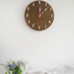 American Football Clock Rugby Wall Sport Decor, Father's Day Gift - thumbnail 2