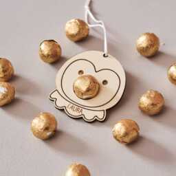Personalized Penguin Christmas Ornament - Chocolate Nose - thumbnail 4