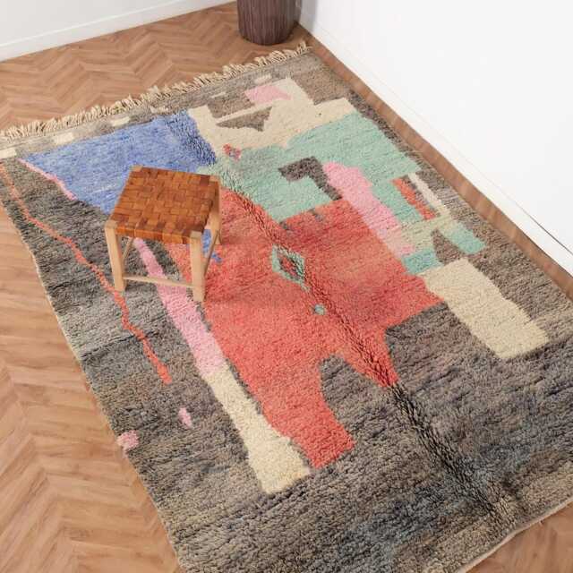 Vibrant Boujaad Rug 6x9 Berber Moroccan Beauty - image 1
