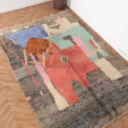 Vibrant Boujaad Rug 6x9 Berber Moroccan Beauty - thumbnail 1