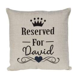 Personalised Cushion Cover, Reserved For Gift Idea By Inspired Creative Design