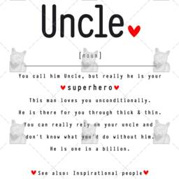 Uncle Definition Art Print, Sentimental Gift, Gift For Any Occasion, Birthday Keepsake, Appreciation - thumbnail 2