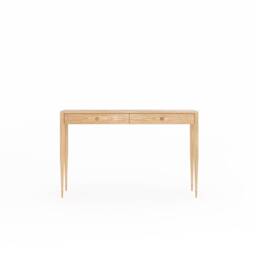 Oak Console Table With Drawers, Mid Century Entryway - thumbnail 2