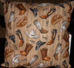Cowboy Hats & Boots Pillow Cover, 14 X Decorative Cover - thumbnail 1