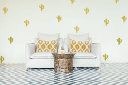 Cactus Wall Decals, Cactus Nursery Decal, Nature Baby Room Window Decal - thumbnail 1