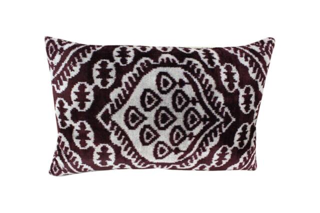 Velvet Ikat Pillow Cover - image 1