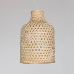 Handmade Woven Bamboo Pendant Light - Chinese Lantern Lampshade - thumbnail 2