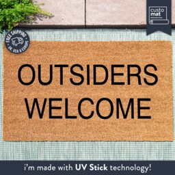 Outsiders Welcome - Cute Mat Custom Coir Doormat Home Decor Personalized Door - thumbnail 1