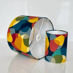 New Luxury Premium Quality Drum Multicoloured Abstract Design Lamp Shade Pendant Light Pattern Available Many Shapes - thumbnail 3