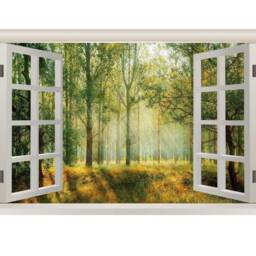Vwaq Landscape Wall Decal Nature Window Scene Vinyl Mural - Nwt4 - thumbnail 2