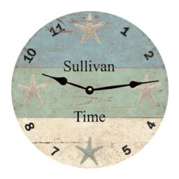 starfish Beach Time Clock - Custom Nautical Gift - thumbnail 1