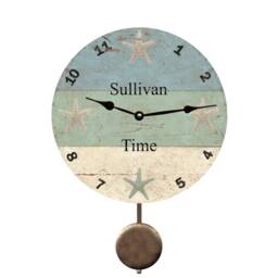 starfish Beach Time Clock - Custom Nautical Gift - thumbnail 2