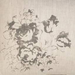 Cabbages & Roses Hatley Charcoal Cushion Cover, Cottage Chic, Grey/Natural Linen, 16 X 12 Lumbar Pillow - thumbnail 3