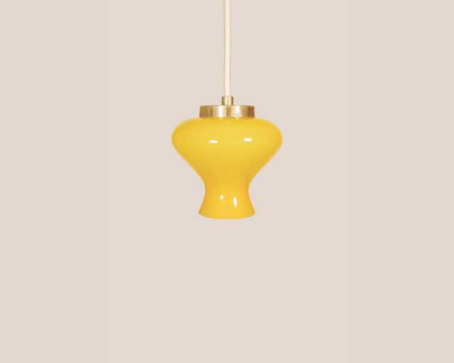 Ne??a Vintage Pendant Light Mcm Hanging Handcrafted Glass Lamp Retro Ceiling Fixture Yugoslavia Gold Brass - image 1