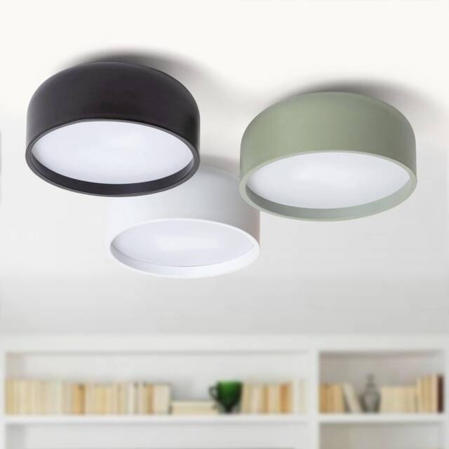 Modern Semi Flush Mount Ceiling Light Green, Black & White Kitchen Lighting - image 1