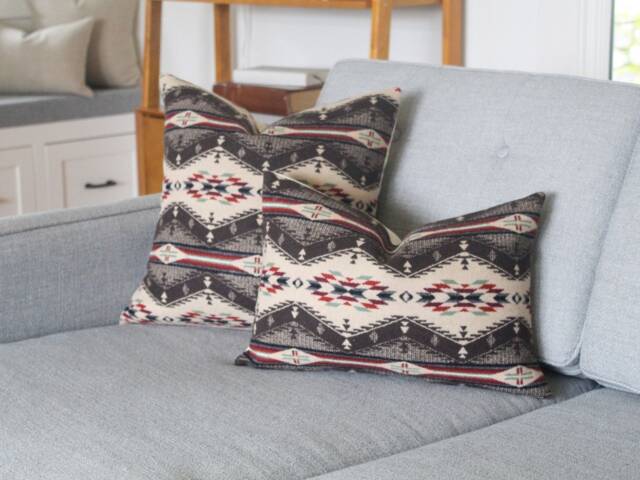 Spirit Of The Peoples Wool Pillow Cover, Southwestern Cover - Made To Order - image 1