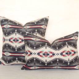 Spirit Of The Peoples Wool Pillow Cover, Southwestern Cover - Made To Order - thumbnail 2