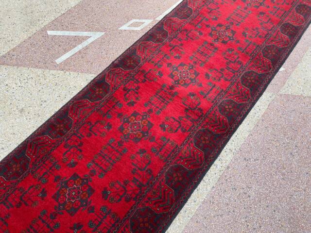 Afghan Runner, Custom Size, Long Runner Rug, Bukhara Rug, Handmade Hallway Bokhara Khamyab Khal Mohammadi Rug - image 1