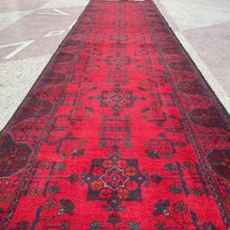 Afghan Runner, Custom Size, Long Runner Rug, Bukhara Rug, Handmade Hallway Bokhara Khamyab Khal Mohammadi Rug - thumbnail 3
