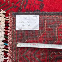 Afghan Runner, Custom Size, Long Runner Rug, Bukhara Rug, Handmade Hallway Bokhara Khamyab Khal Mohammadi Rug - thumbnail 4