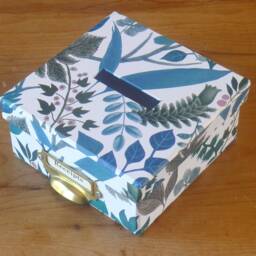Receipt Box in Eden Springtime Design - Office Stationery & Home Storage - Handmade England - thumbnail 2