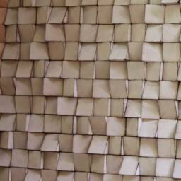 Large Reclaimed Wood Wall Art - Handmade Geometric Mosaic - thumbnail 2