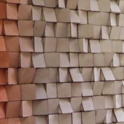 Large Reclaimed Wood Wall Art - Handmade Geometric Mosaic - thumbnail 4