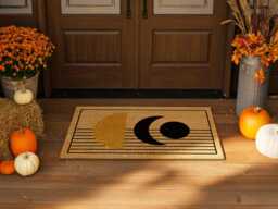 Groovy Celestial Floor Mat - Abstract Pattern Porch Classic Housewarming D??cor Rug - thumbnail 1