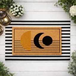 Groovy Celestial Floor Mat - Abstract Pattern Porch Classic Housewarming D??cor Rug - thumbnail 2