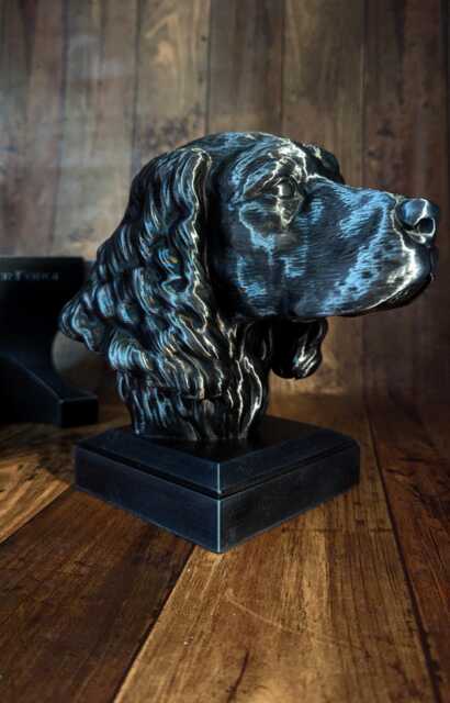 3D Printed Springer Spaniel Bust Pet Memorial, Ornament, Gift - image 1