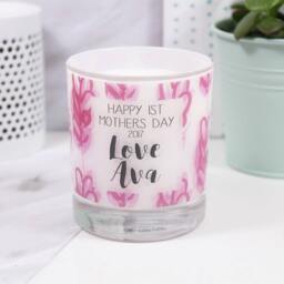 First Mother's Day Scented Candle - Patterned Candle For Mum 1st Mothers Day Gift The Home - thumbnail 2