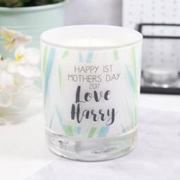 First Mother's Day Scented Candle - Patterned Candle For Mum 1st Mothers Day Gift The Home - thumbnail 3