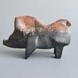 Ceramic Sculpture Buffalo, Bull Figurine, Black Bull, Art Collecting, Gift, Art Ceramics, Clay Figures, Minimalism, Animals - thumbnail 2