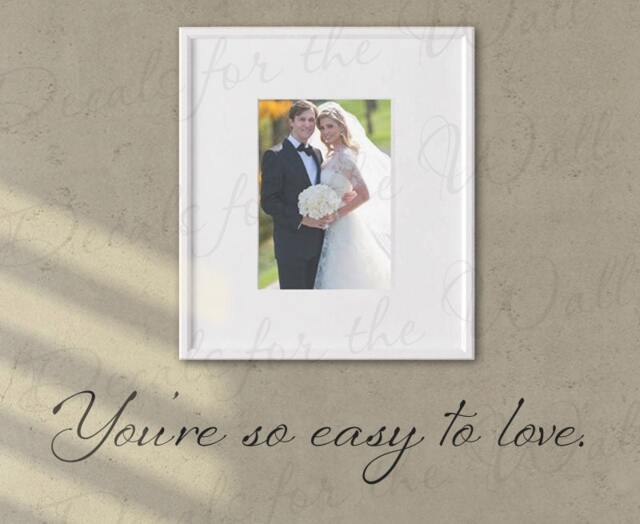 Youre So Easy To Love Bedroom Marriage Family Relationship Romantic Couple Wall Decal Vinyl Quote Sticker Art Lettering Decor Saying A77 - image 1